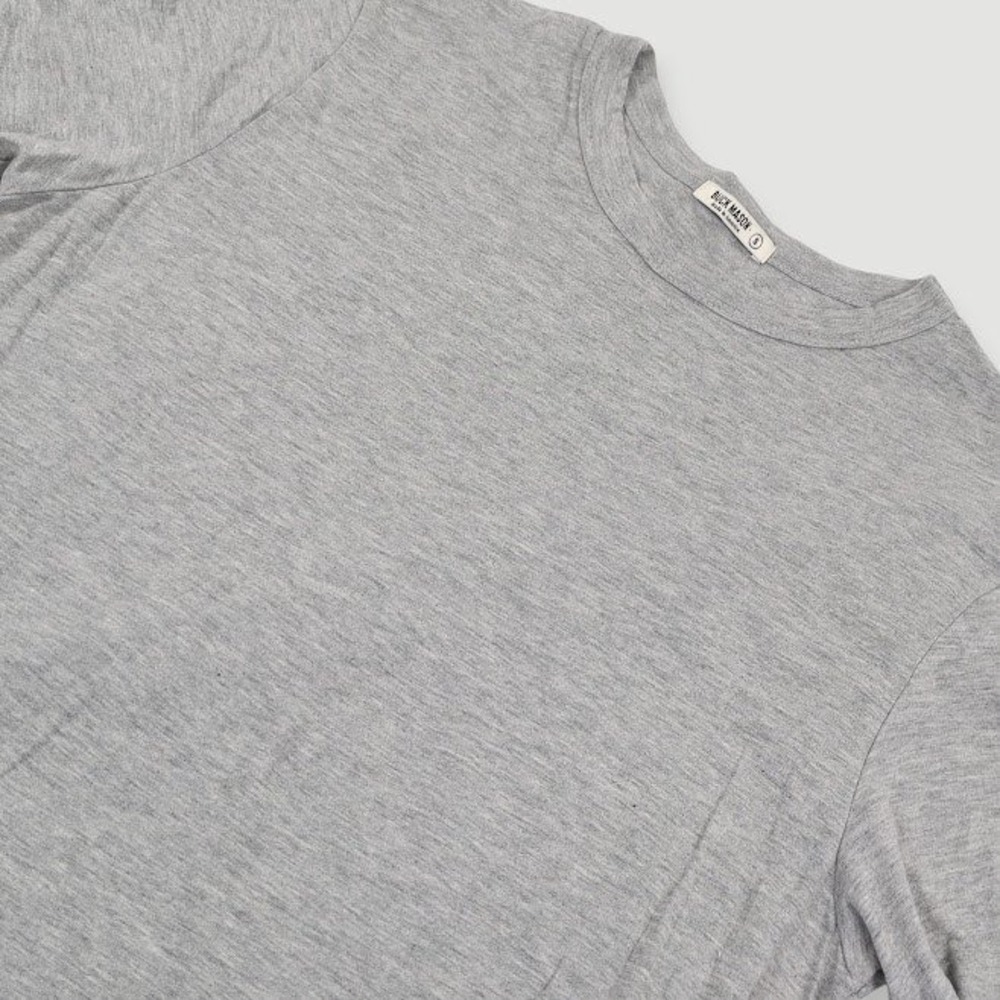 Buck Mason Slub Classic Tee Mens Small Heather Gray Made in USA Casual